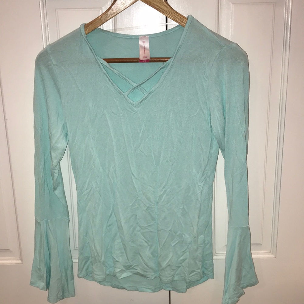 Teal blue long sleeve